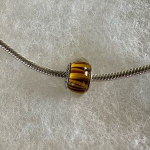 Pandora Murano tiger stripe bead